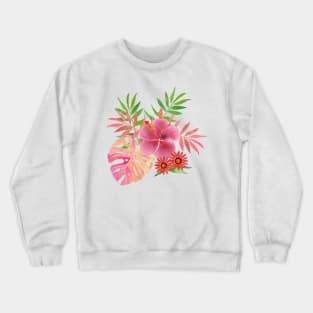 Tropical - Aqua Crewneck Sweatshirt